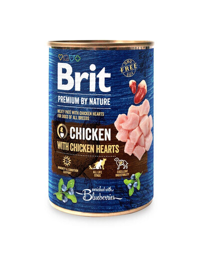 Premium by Nature Chicken and hearts 400 g kurczak i serca naturalna karma dla psa