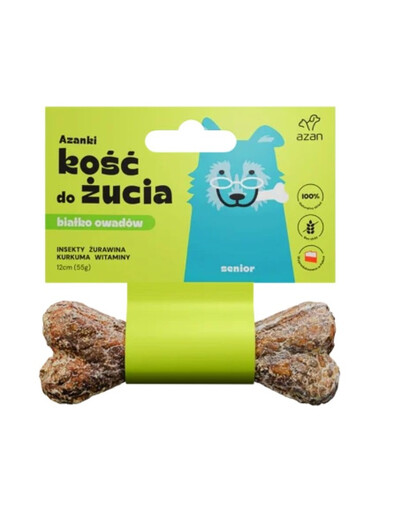 Kość z insektami dla starszego psa Senior 12cm