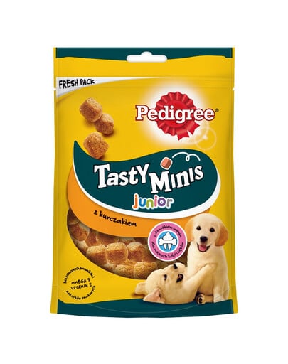 Tasty Minis Junior 125 g karma dla szczeniąt z kurczakiem