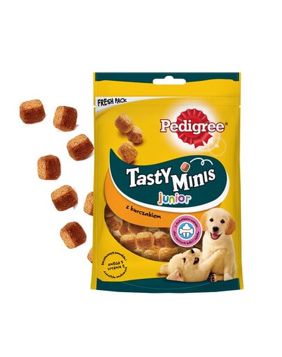 PEDIGREE Tasty Minis Junior 125 g karma dla szczeniąt z kurczakiem