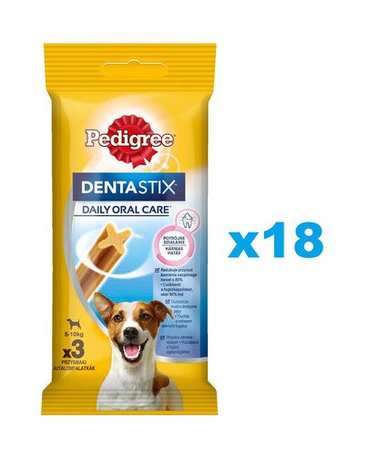 PEDIGREE DentaStix (małe rasy) przysmak dentystyczny dla psów 54 szt. - 18x45g