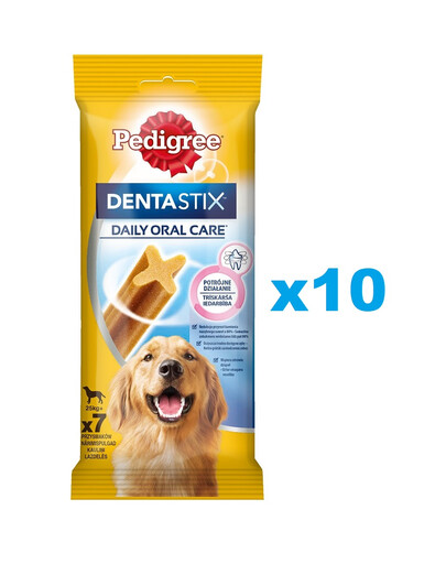 PEDIGREE DentaStix (duże rasy) przysmak dentystyczny dla psów 70 szt. - 10x270g