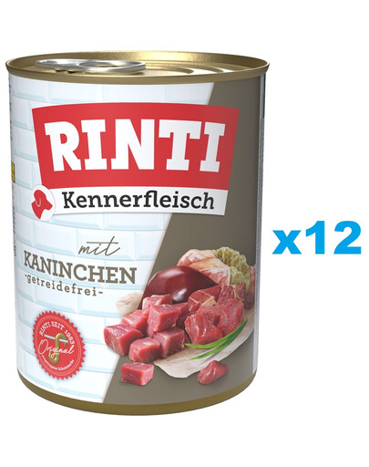 RINTI Kennerfleisch Rabbit królik 12x800 g