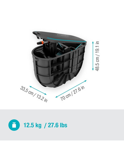 Bęben na wąż podziemny RollUp M z wężem 20 m