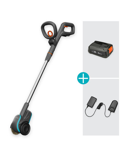 GARDENA Akumulatorowa szczotka do fug 1800/18V P4A z akumulatorem