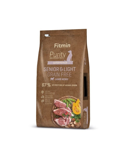 Dog Purity rice senior & light venison & lamb 12 kg