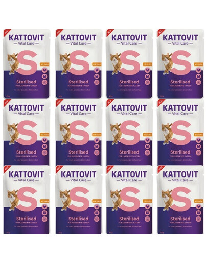KATTOVIT Vital Care Sterilised z kurczakiem 12x85 g