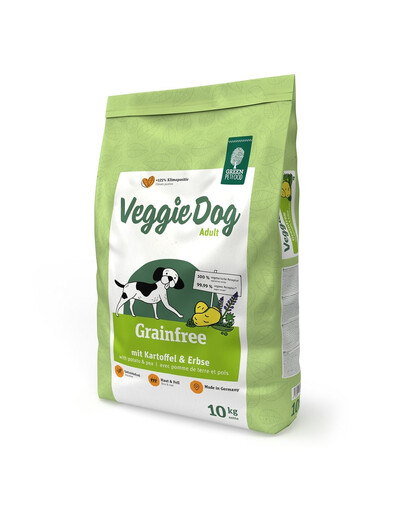 GREEN PETFOOD VeggieDog Grainfree mit Kartoffeln und Erbsen