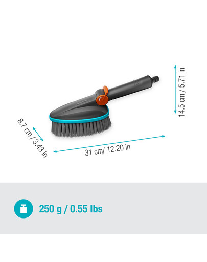 GARDENA Cleansystem szczotka ręczna miękka M