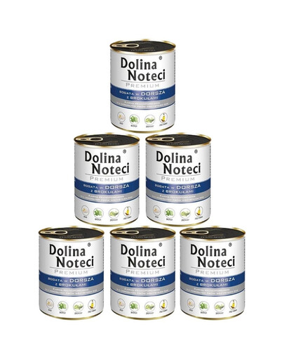 DOLINA NOTECI Premium Bogata W Dorsza Z Brokułami 6x800g