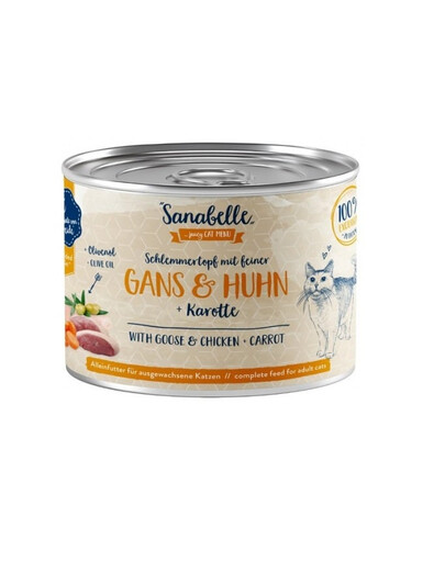 Gęś & Kurczak 180 g mokra karma dla dorosłych kotów