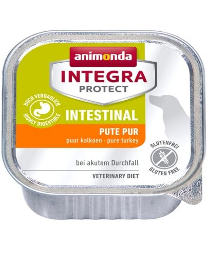 ANIMONDA Integra Protect Intestinal Nassfutter mit Pute pur bei akutem Durchfall 150g