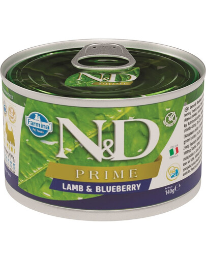 N&D Prime dog lamb & blueberry mini 140 g