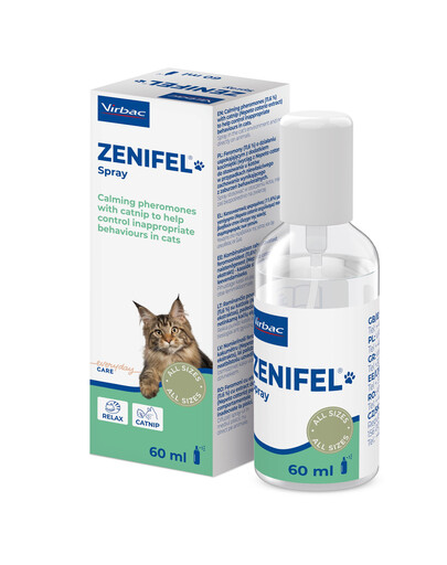 Zenifel spray 60 ml preparat uspakajający dla kotów