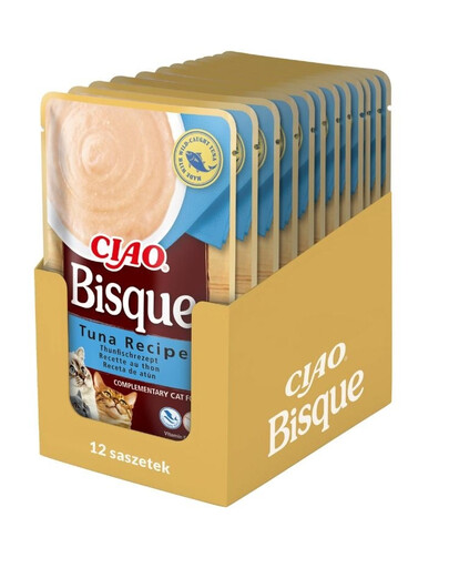 INABA CIAO Bisque Zupa krem z tuńczyka dla kotów 12x40g