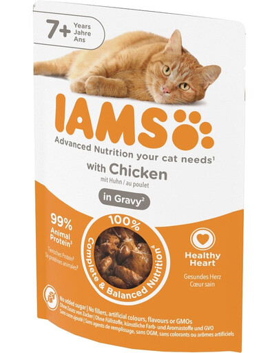 Cat Senior All Breeds Chicken In Gravy Pouch 85 g
