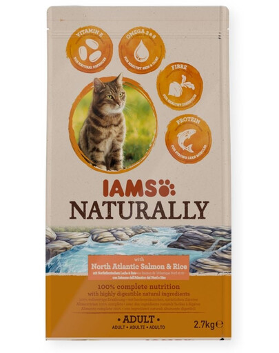 Naturally Adult Cat with North Atlantic Salmon & Rice 2,7 kg