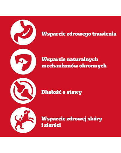 PEDIGREE Adult Vitality+ z warzywami saszetki 4x85 g mokra karma pełnoporcjowa dla dorosłych psów z wołowiną i wątróbką, marchewką i groszkiem, z kurczakiem i ziemniakami, z rybą i marchewką, z drobiem, marchewką i groszkiem w sosie