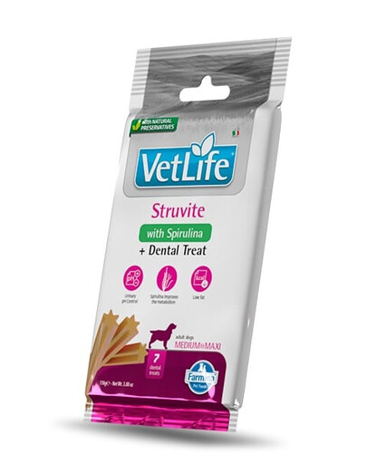 Vet Life Dental Treat Struvite Medium/Maxi 100 g (7 szt) przysmak dentystyczny dla średnich i dużych psów