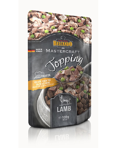 BELCANDO Mastercraft Topping Jagnięcina z Groszkiem 6x100 g