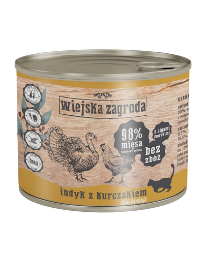 Kitten Indyk i kurczak 200 g puszka dla kociąt