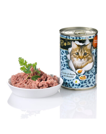 Kurczak łosoś i olej szafranowy 400 g