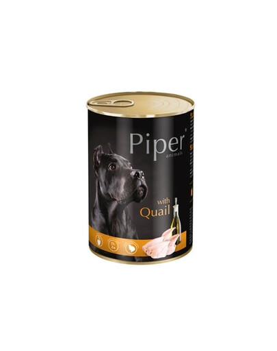 PIPER z przepiórką 400 g mokra karma dla dorosłych psów