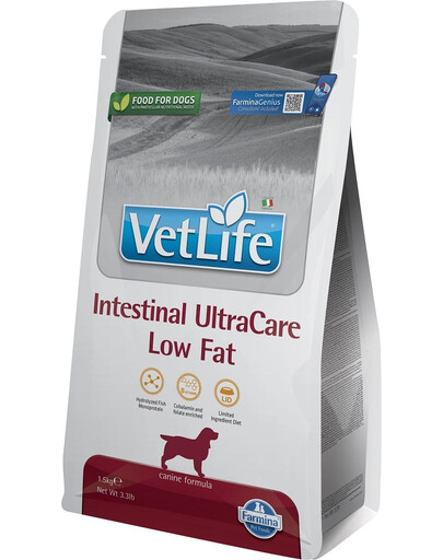 Vet Life Dog Intestinal Ultra Care Low Fat 1,5 kg dietetyczna karma dla psów