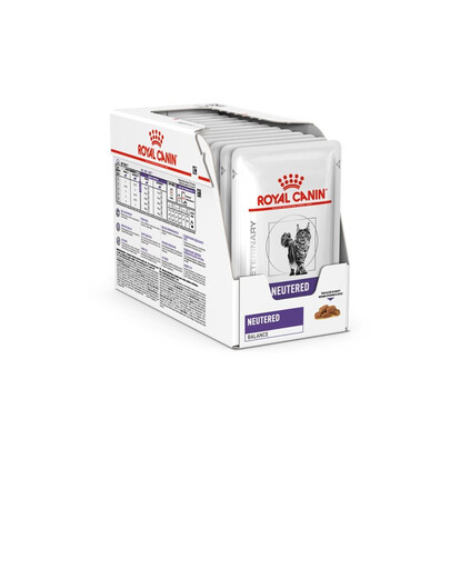 ROYAL CANIN VHN Cat Neutred Balance 48x85g karma mokra dla dorosłych kotów z tendencją do nadwagi, od zabiegu sterylizacji do 7 roku życia