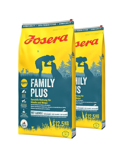 JOSERA FamilyPlus 2x12,5kg dla szczeniąt, suk w ciąży oraz suk karmiących
