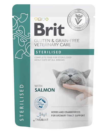 Veterinary Diet Grain Free Sterilised Cat Fillets in Gravy 12x85g dla kastrowanych dorosłych kotów