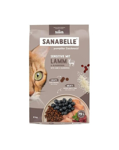 Sensitive Jagnięcina 8 kg dla kotów o wrażliwym przewodzie pokarmowym