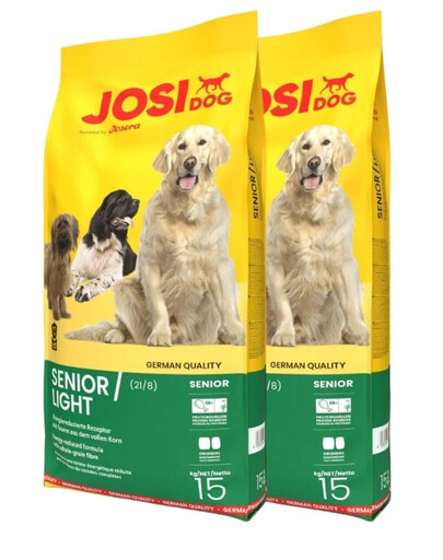 JOSERA JosiDog Senior Light 2x15 kg dla starszych i mniej aktywnych psów