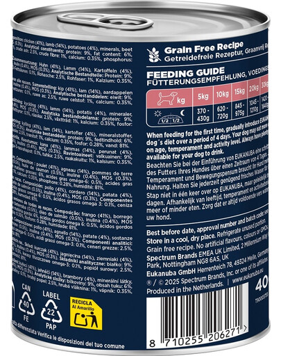 Life Care Senior Rich in Lamb 400 g pasztet dla psów starszych bogaty w jagnięcinę i ziemniaki