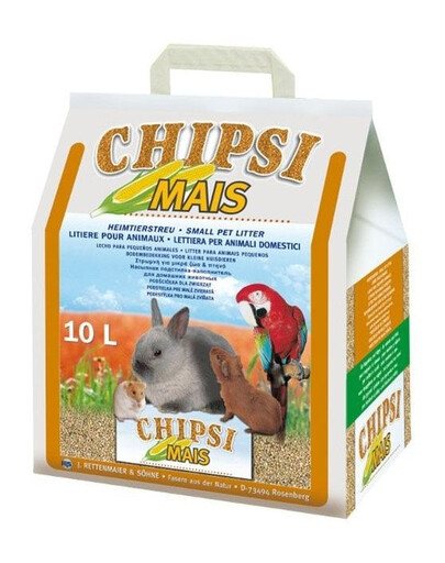 Chipsi mais 10l/4.5kg - podściółka z kolb kukurydzy dla gryzoni