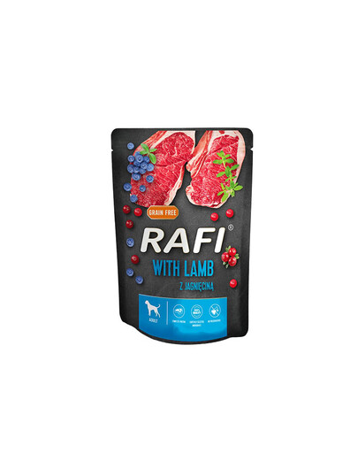 RAFI z jagnięciną saszetka dla psa 300 g