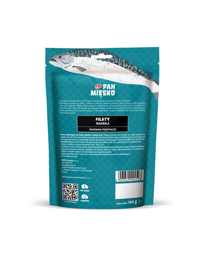 Filety Makrela przysmak dla kota 100 g