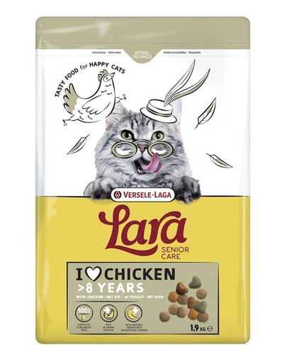VERSELE-LAGA Lara Senior Chicken Futter mit Huhn für ältere Katzen 1,9 kg