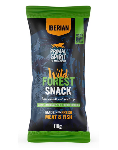 PRIMAL SPIRIT Iberian Wild Forest Hundesnack mit Schweinefleisch und Pute 110 g