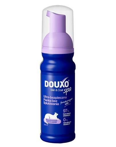 DOUXO Skin & Coat Spa Low-stress Cat Mousse stressfreies Reinigen ohne Abspülen für Katzen 150 ml