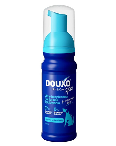 DOUXO Skin & Coat erfrischende Schaum ohne Ausspülen für Hunde 150 ml