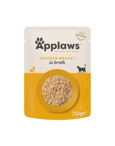 APPLAWS Cat Adult Pouch Chicken in Broth Hähnchenbrust in Brühe 70 g