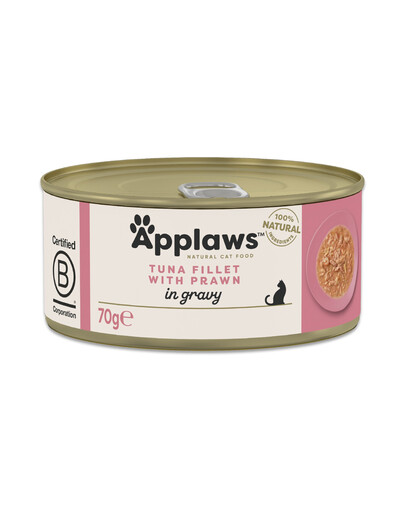 APPLAWS Cat Adult Tuna with Prawn in Gravy Thunfischfilet und Garnele in Soße 70 g