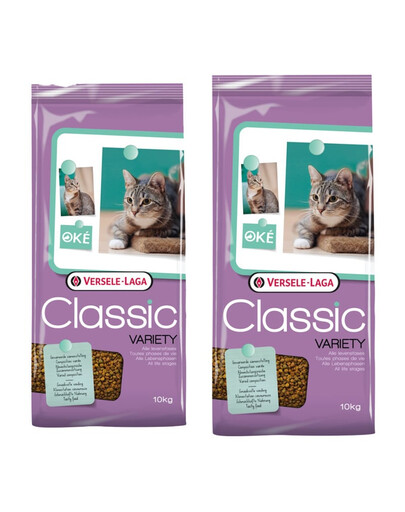 VERSELE-LAGA Classic variety Trockenfutter für Katzen alle Lebensphasen 20 kg (2 x 10 kg)