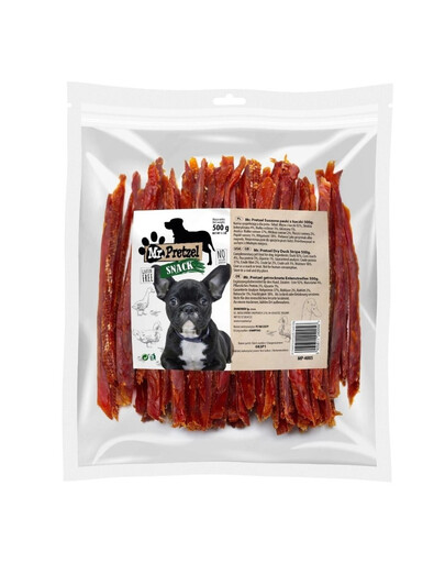 MR. PRETZEL Getrocknete Entenstreifen Hundesnack 500 g