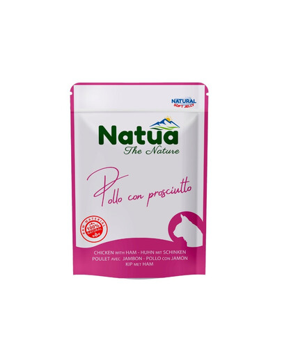 NATUA Nassfutter mit Huhn und Schinken in Gelee für Katzen 70 g