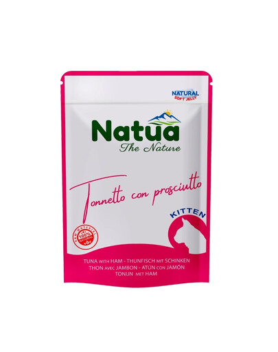 NATUA Nassfutter mit Thunfisch und Schinken für Kätzchen 70 g