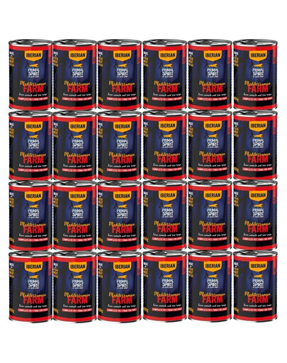 PRIMAL SPIRIT Iberian Mediterranean Farm Nassfutter mit Huhn und Schweinefleisch für adulte Hunde 24x400 g