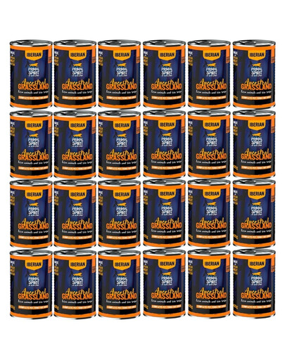 PRIMAL SPIRIT Iberian Ancestral Grassland Nassfutter mit Schweinefleisch für adulte Hunde 24x400 g