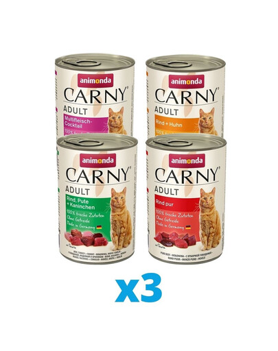 ANIMONDA Carny mix smaków 12 x 400 g